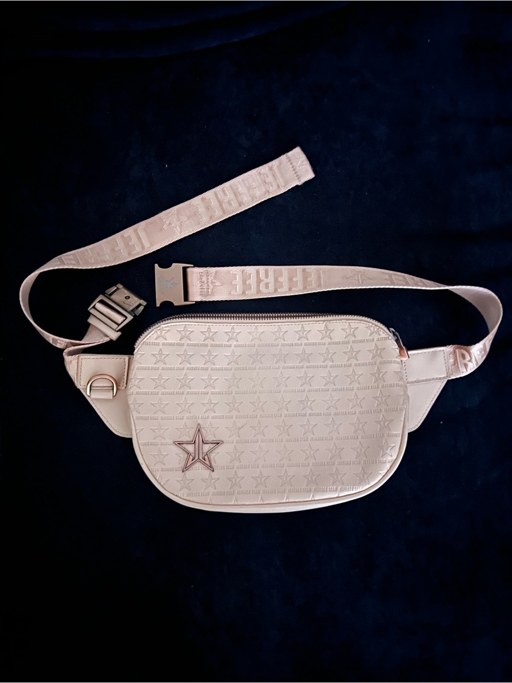 Jeffree Star Cosmetics Nude Star Embossed Belt Bag Fanny Pack NWOT